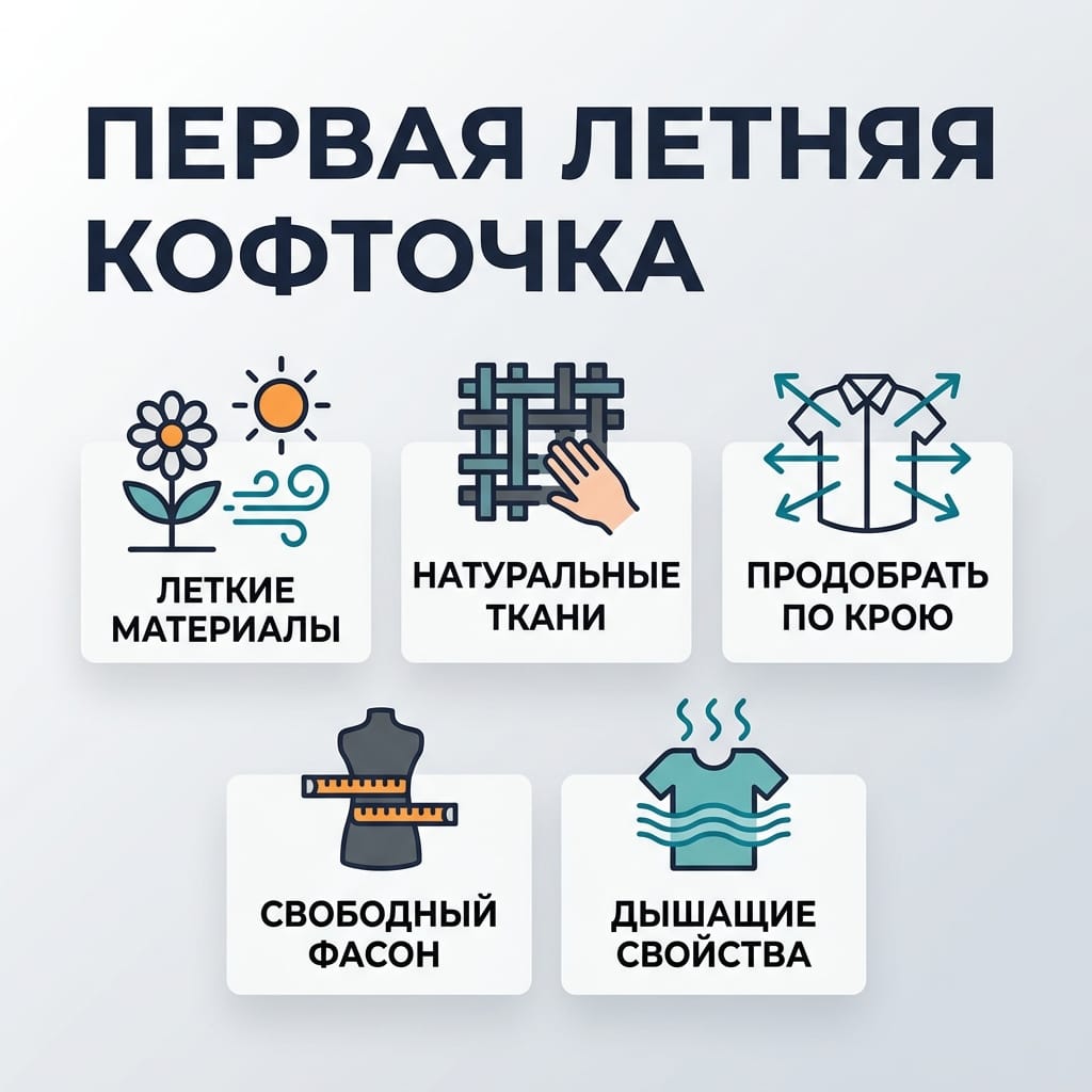 Первая летняя кофточка: 5 секретов идеального выбора на жару