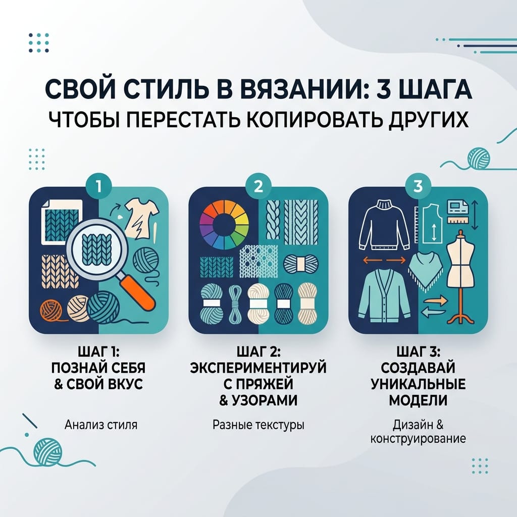 Свой стиль в вязании: 3 шага, чтобы перестать копировать других