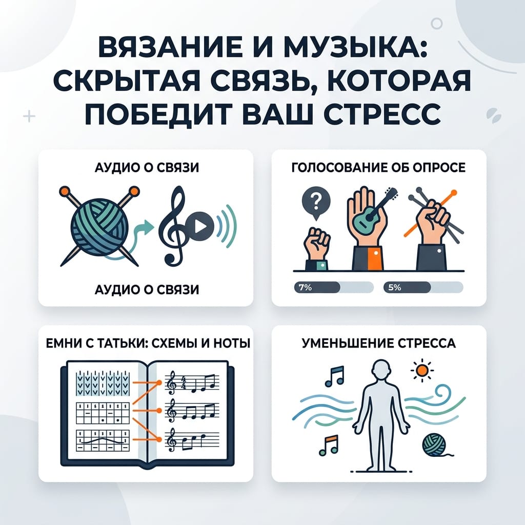 Вязание и музыка: скрытая связь, которая победит ваш стресс