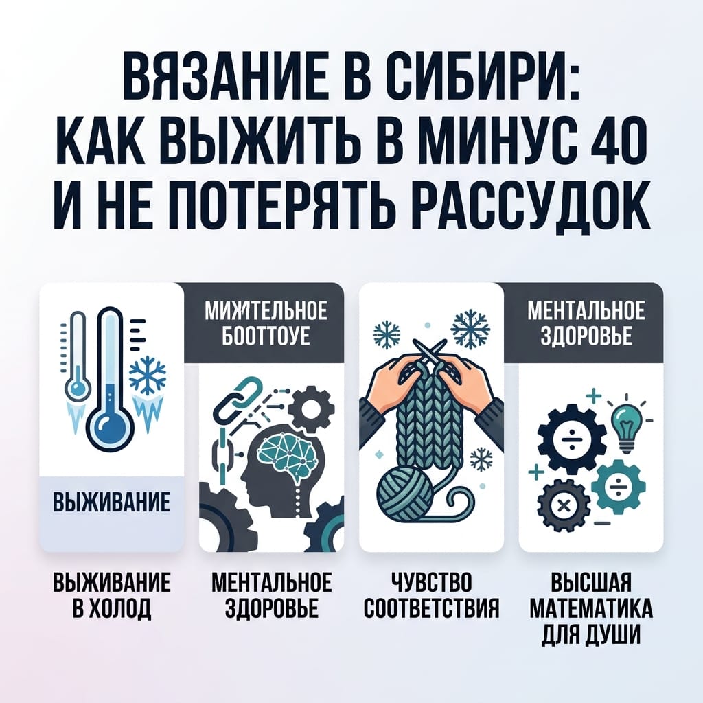 Вязание в Сибири: как выжить в минус 40 и не потерять рассудок