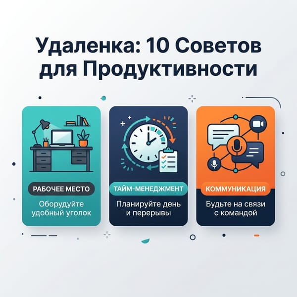 Удаленка: 10 проверенных советов для взрывной продуктивности