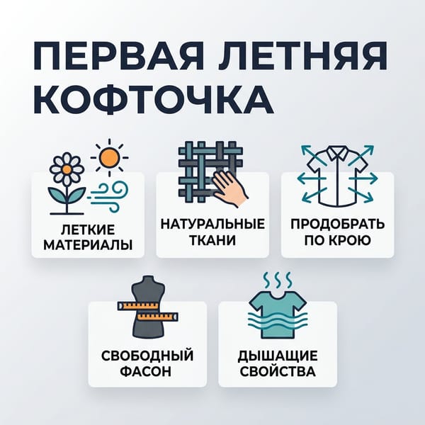 Первая летняя кофточка: 5 секретов идеального выбора на жару