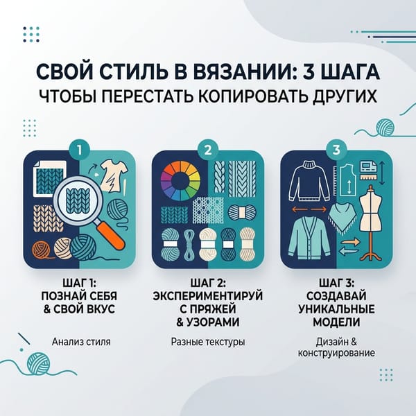 Свой стиль в вязании: 3 шага, чтобы перестать копировать других